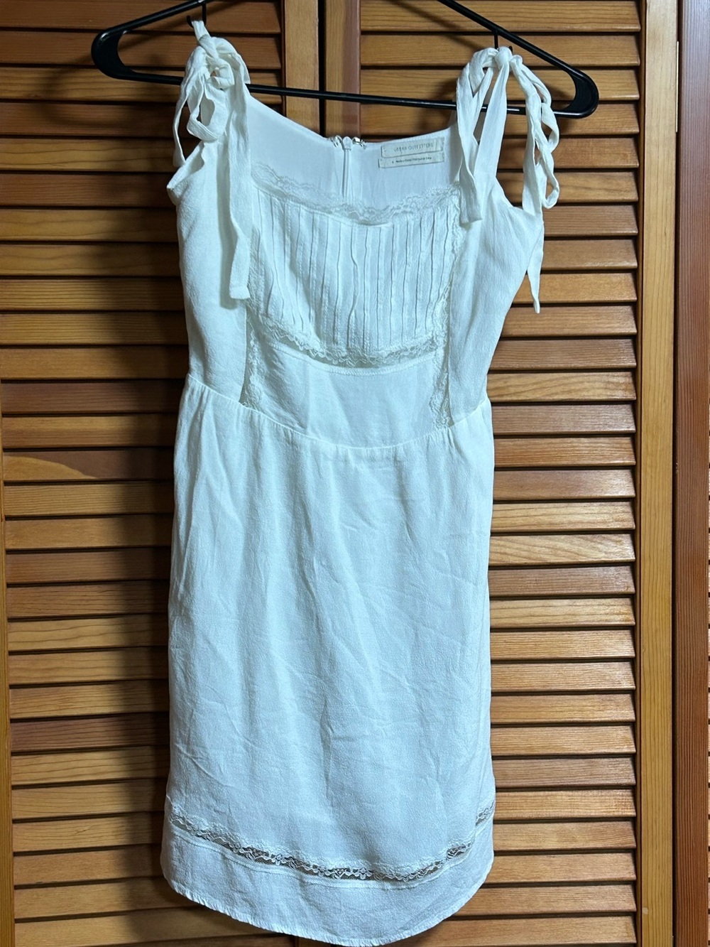 Urban outfitters White Tie-Shoulder Slip Dress